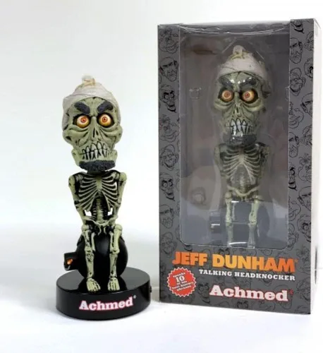 Vista 4 de Jeff Dunham Imagen del producto Talking Achmed Bobblehead Talking Bobblehead con 9 frases únicas (8")