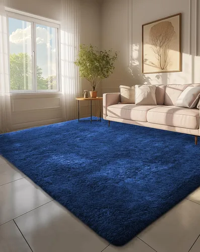 Vista 69 de Ophanie - Alfombras para sala de estar, antideslizante y suave, de felpa grandes y peludas para dormitorio, peludas para niños y niñas, decoración