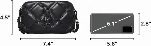 Vista 3 de Steve Madden Bandolera acolchada Daisy para mujer Bdaisy Negro