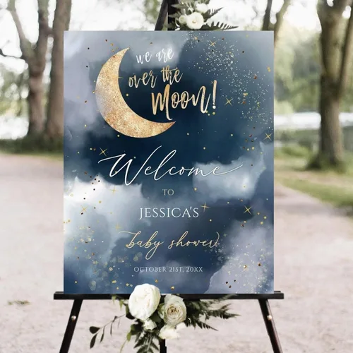 Vista 7 de Cartel de bienvenida de cactus para baby shower, suculenta baby shower