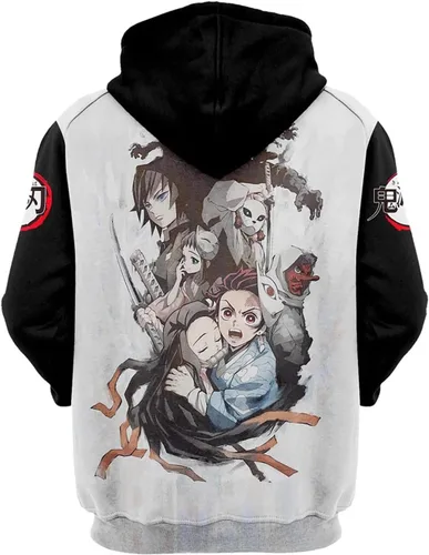 Vista 2 de Gouvplr Sudadera con capucha de anime para cosplay, sudadera con bolsillo