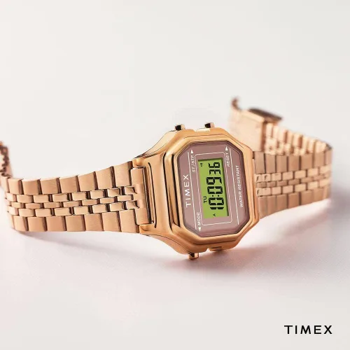 Vista 5 de Timex - Reloj digital de cuarzo para mujer con correa de acero inoxidable