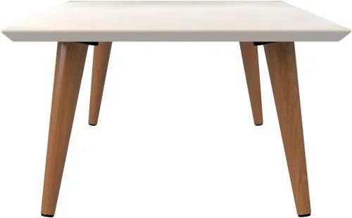Vista 5 de Manhattan Comfort Utopia Collection 89452 - Mesa auxiliar rectangular moderna de mediados de siglo para sala de estar, con patas abiertas
