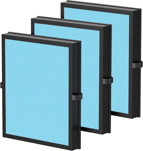 Vista 9 de iSingo Paquete de 2 filtros de aire compatibles con purificador de aire MK-04 MG-04JH, filtración de 4 capas adecuado para polvo, caspa de mascotas