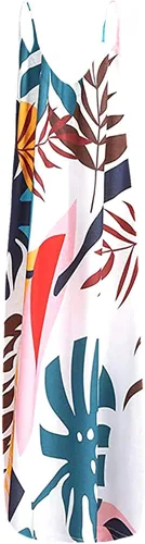 Vista 3 de Oiumov Vestido bohemio para mujer casual de verano sexy con tirantes delgados degradado vestido largo con bolsillos