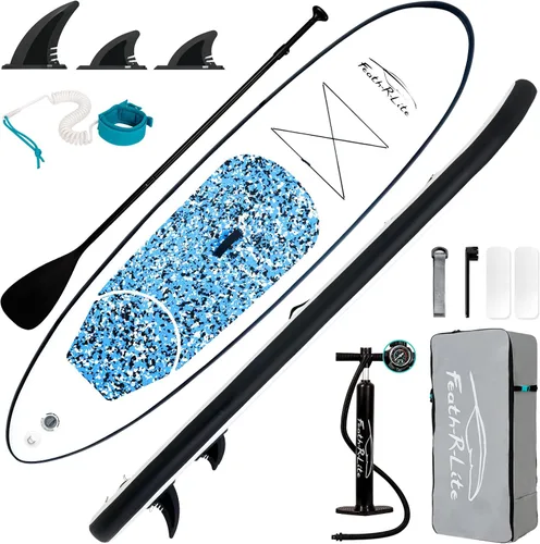 Vista 16 de FEATH-R-LITE Inflatable Stand Up Paddle Board with Beginner SUP Accessories
