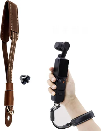 Vista 9 de Correa de mano para cámara fotográfica, correa de muñeca, soporte para DJI Osmo Pocket 3 Camera Wristband Hand Grip Negro