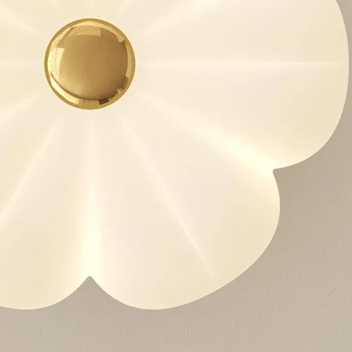 Vista 7 de Lámpara colgante de flor francesa moderna de 3 luces, lámpara de comedor con pantalla PE de 36 W, cable ajustable para isla de cocina, accesorio