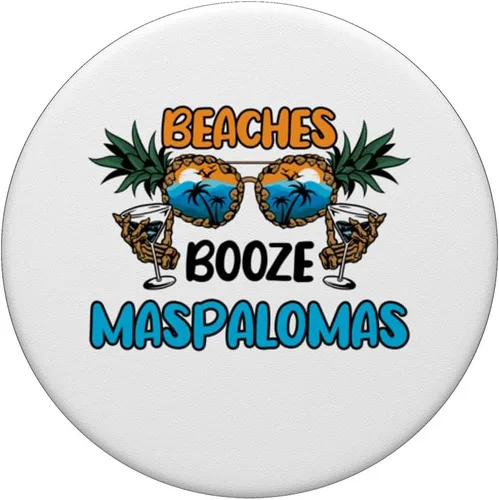 Vista 3 de Maspalomas Gran Canaria Beaches Spain Vacation Matching PopSockets Adhesive PopGrip