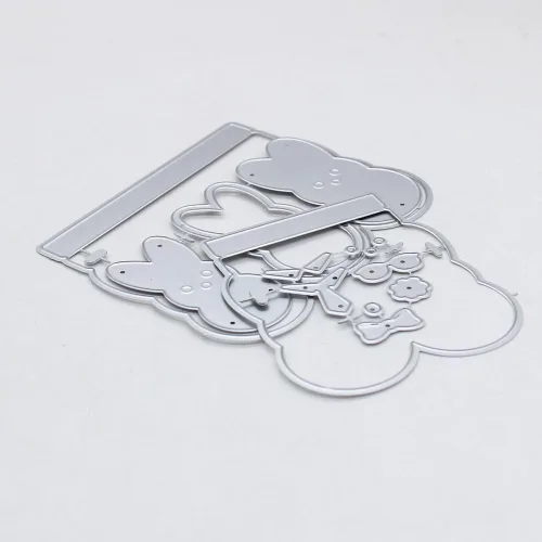 Vista 2 de KSCRAFT Peeps Shaker - Plantillas de troqueles de corte de metal para manualidades, álbumes de recortes, decoración en relieve, tarjeta de papel