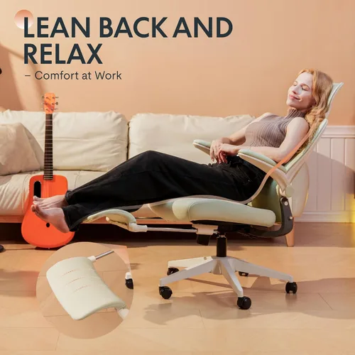 Vista 9 de FLEXISPOT Foldex - Silla de oficina ergonómica, silla plegable para espacios pequeños con soporte lumbar, reposabrazos abatibles, reposacabezas 3D