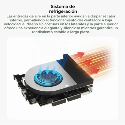 Vista 5 de Beelink EQ Mini PC, Intel N150 (hasta 3.6 GHz) 12 GB LPDDR5 RAM 500 GB SSD
