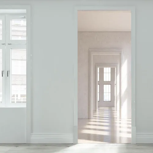 Vista 2 de artfanke Adhesivo de puerta 3D Despegable y pegable 76.95 cm x 200 cm - Envolturas de puerta autoadhesivas Murales Papel tapiz - Habitación