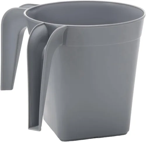 Vista 10 de YBM Home Vaso cuadrado de plástico para lavar a mano, de larga duración, para lavado ritual de manos, 1332Beige