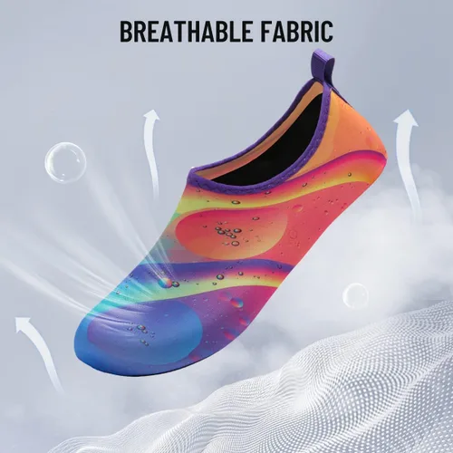 Vista 2 de Calcetines acuáticos, zapatos de agua para playa, calcetines de yoga descalzos, de secado rápido, para surf, piscina, natación, para mujeres