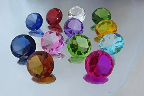 Vista 3 de Piedras de nacimiento pisapapeles cristal diamante 2.362 in arte de cristal