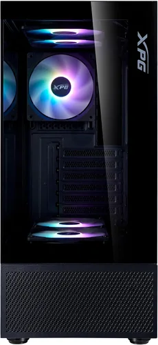 Vista 3 de XPG INVADER X MINI ATX - Carcasa para PC con 5 ventiladores ARGB, color negro - BKCWW