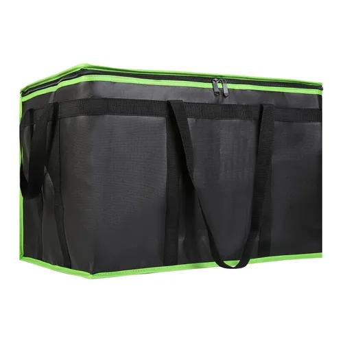 Vista 23 de Paquete de 1 bolsa aislada para entrega de alimentos con parte inferior dura, calentadores de alimentos comerciales XXXL para Uber Eats/Doordash