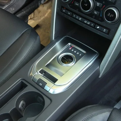 Vista 10 de YIWANG Cubierta de placa de cambio de engranajes de plástico ABS para Land Rover Discovery Sport 2015-2018 Accesorios de coche (negro cepillado)