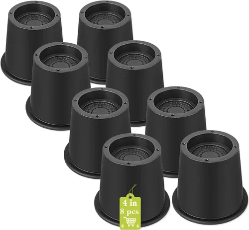 Vista 9 de Paquete de 12 elevadores de muebles de 1 pulgada, elevadores de cama ajustables resistentes para mesa, escritorio, sofá, silla, gabinete, marco