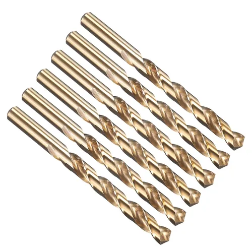 Vista 77 de PATIKIL Broca Jobber de 0.039 in, vástago recto M35 cobalto 5% acero de alta velocidad 135° acabado dorado para metal duro de acero inoxidable - 2