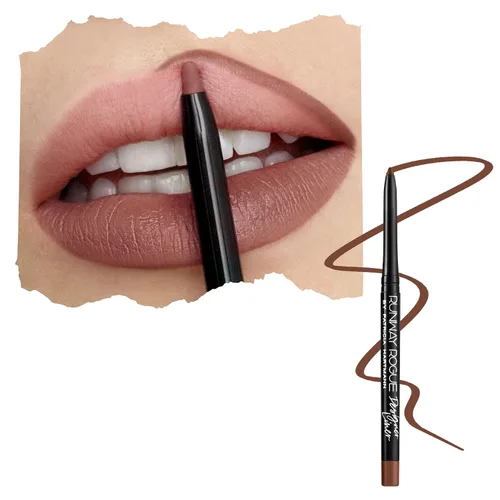 Vista 18 de Runway Rogue Designer Liner Lápiz Delineador de Labios, Lápiz Delineador de Labios Mate Rosa Suave-Malva y Sacapuntas para Delineador de Labios, 'A