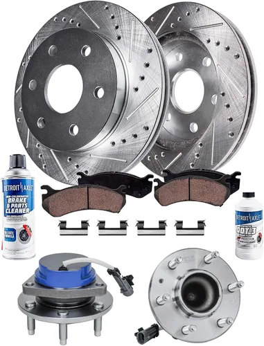 Vista 17 de Detroit Axle - Rotores de freno traseros para Toyota GR Supra BMW 230i 330e 330i 430i 530i 530i 530e 540d 540i xDrive X3 X4 Z4, rotores de freno