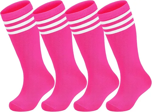 Vista 25 de American Trends 2 pares de calcetines de sóftbol para niños pequeños Rosa fuerte