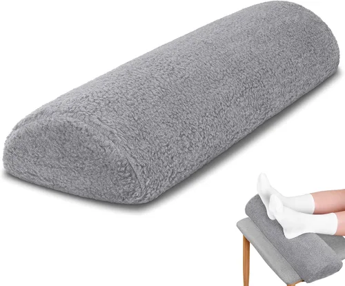 Vista 9 de Sintuff Almohada de apoyo para piernas con funda para sofá, almohada de descanso de pies con forma de media luna, almohada debajo de la rodilla