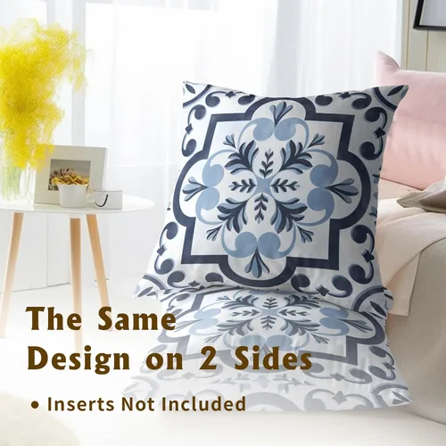 Vista 186 de Giwawa Juego de 2 fundas de almohada decorativas con diseño floral de girasol de 16 x 16 pulgadas, fundas de cojín decorativas para el hogar, sofá