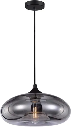 Vista 9 de Iluminación colgante de cristal industrial vintage de 11 pulgadas, 1 luz de granja, loft bar, lámpara colgante de techo, isla de cocina, comedor