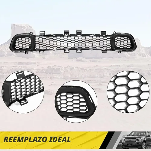 Vista 6 de KUAFU - Parrilla compatible con parachoques Jeep Cherokee 68203216AA