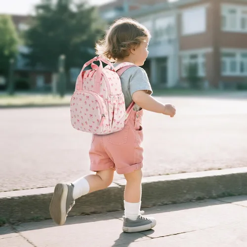 Vista 9 de Bluboon Mochila para niñas y niños de 2 a 4 años, lindas mochilas preescolares de 12 pulgadas, bolsas de guardería para niños, viajes escolares