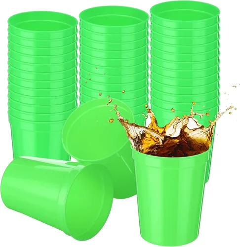 Vista 32 de Yungyan Paquete de 12 vasos de plástico reutilizables de 16 onzas, 4