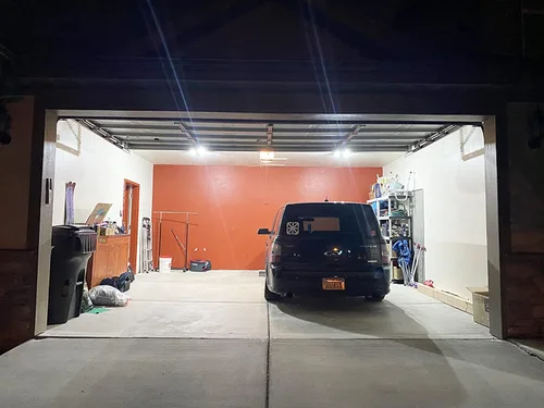 Vista 6 de Luces LED de garaje, diseño deformable con paneles ajustables, 150 W, 15000 lúmenes, 6500 K, base de tornillo E26/E27, iluminación súper brillante