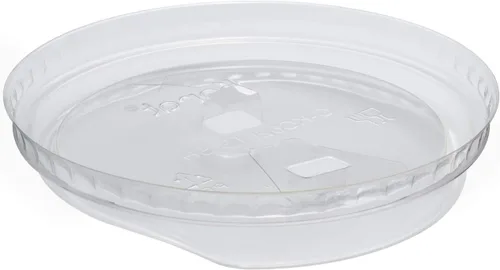 Vista 3 de Karat C-KC626TS-SH 3.858 in de diámetro Tapa de sorbo sin pajitas para 12-24 oz PET Cup - (caja de 1000)