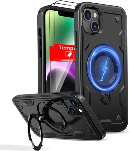 Vista 33 de Funda magnética para Google Pixel 9A compatible con cargador inalámbrico MagSafe, para Pixel 9A, funda de teléfono integrada de 360 °, con 2