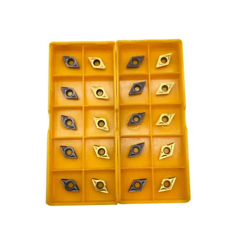 Vista 8 de DCMT21.51 DCMT21.52 DCMT070204 DCMT070208 Insertos de torneado de carburo 20pcs Indexable Carbide Inserts Multilayer Coated CNC Lathe Inserts for