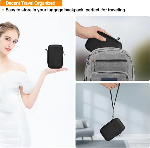 Vista 9 de Elonbo Funda para cámara digital Canon PowerShot G7 X Mark III/G7 X Mark II/Canon Powershot SX740 HS/ SX730 HS/ SX720 HS - Funda de transporte