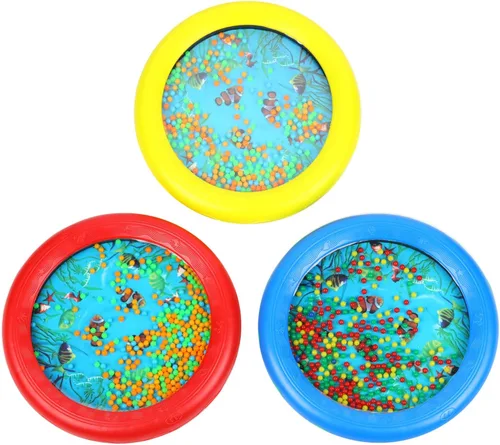 Vista 7 de Musfunny Tambor de Olas de Mar con Cuentas. Instrumento Musical con Suaves Sonidos del Mar. Juguetes Educativos de Música para Niños, Niñas y Bebés