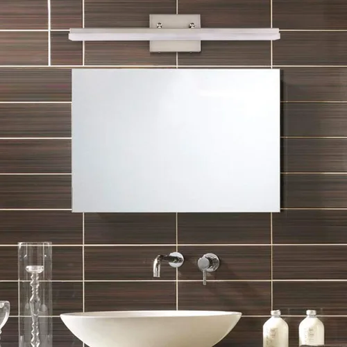 Vista 4 de mirrea Lámpara LED moderna de tocador de 24 pulgadas para iluminación de baño, regulable de 24 W, níquel cepillado (blanco cálido, 3000 K)