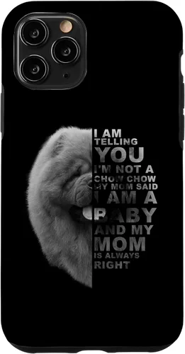 Vista 26 de Funda para iPhone 12 mini My Mom Said I am a Baby Chow Dog Mommy Mother Day