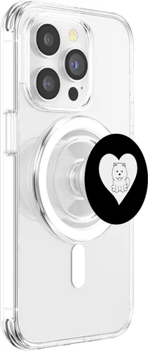 Vista 3 de Chow Chow Heart Funny Chow Chow Dog Lover PopSockets MagSafe PopGrip para iPhone