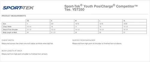 Vista 2 de Sport-Tek PosiCharge - Camiseta deportiva para niño, Yst350., M