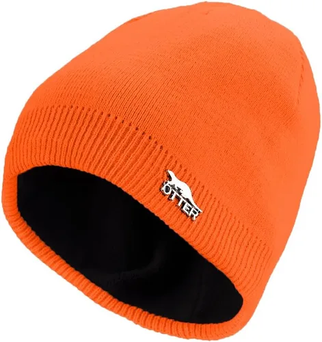 Vista 8 de Gorro de punto impermeable 100% a prueba de viento - Gorro de calavera con forro de lana para hombres y mujeres, gorro de invierno cálido