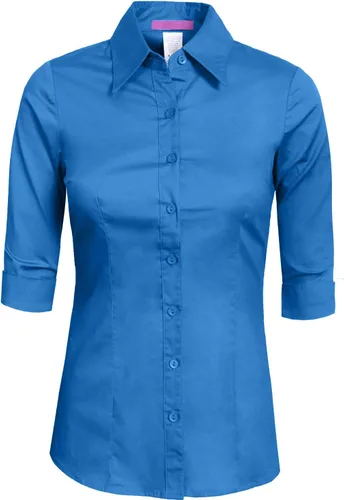 Vista 8 de NE PEOPLE Camisa de oficina con botones y manga 3/4 a medida para mujer