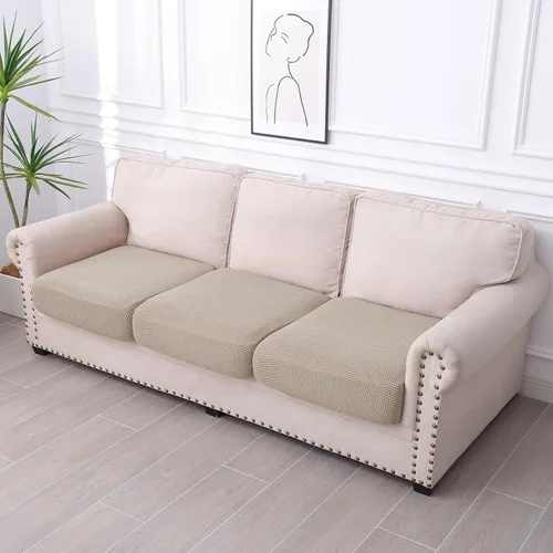 Vista 162 de hyha Fundas impermeables para sofá seccional, fundas de cojín Beige