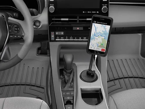 Vista 7 de WeatherTech CupFone Two View con extensión – Soporte de portavasos ajustable y universal para teléfono celular, accesorio para automóvil y camión