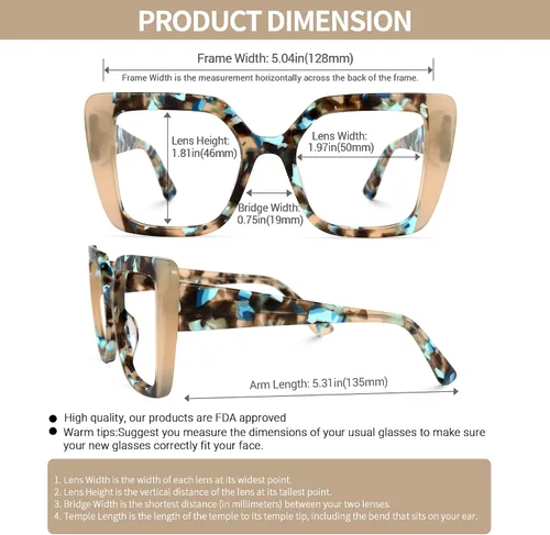Vista 4 de VOOGLAM Voogueme - Gafas cuadradas de champán para mujer Giuseppina