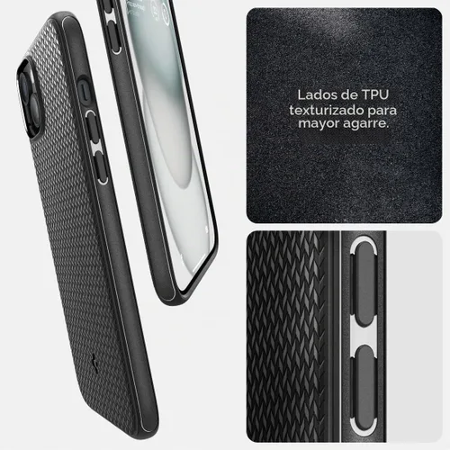 Vista 5 de Spigen Mag Armor MagFit - Funda diseñada para iPhone 15, para iPhone 14 (2023) [protección de grado militar] compatible con MagFit, color negro mate